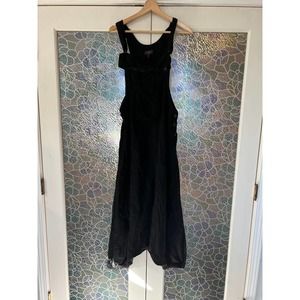 Black Linen Hippie Overalls Herem Jumpsuit